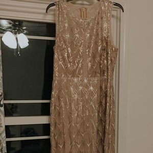 BCBG Maxzaria gold formal